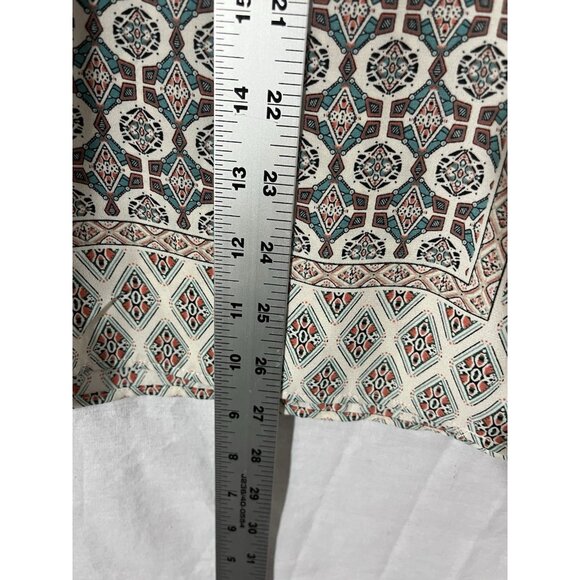 Max Studio Women’s Large Short Sleeve Button Up Blouse - Picture 7 of 8